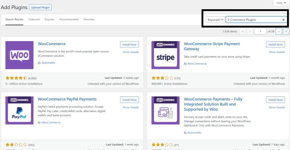 E-Commerce Plugins
