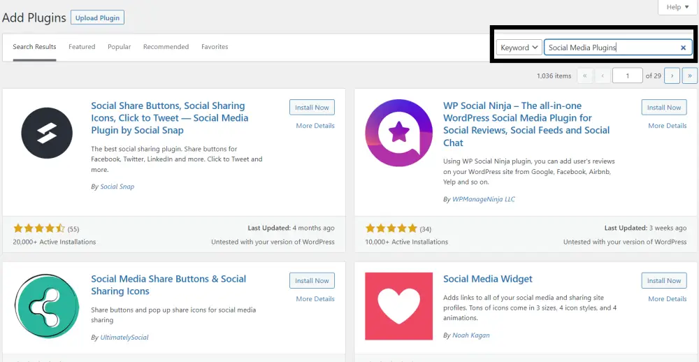 Social Media Plugins