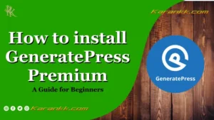 how to install generatepress premium