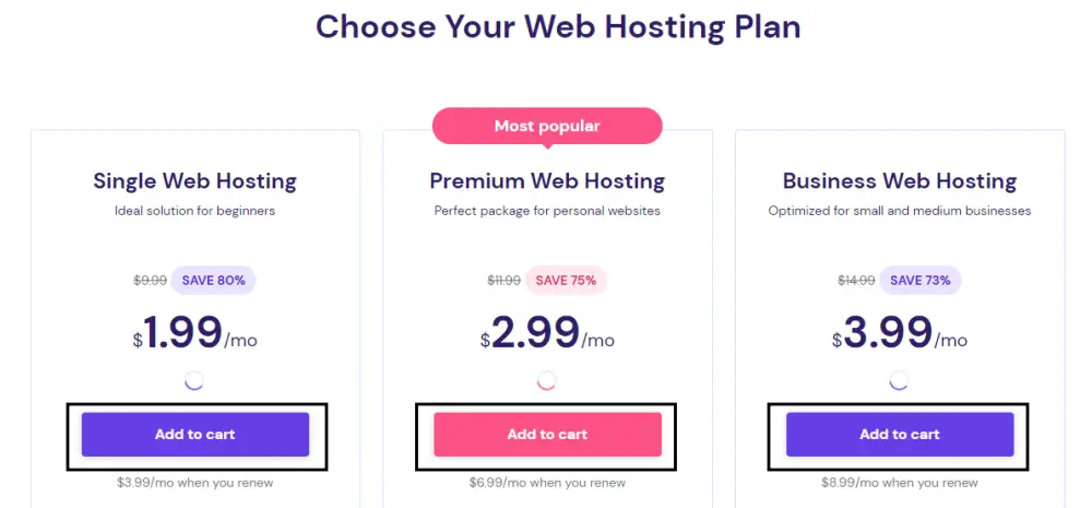 shared hosting plans