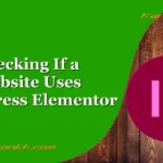 check if a website is built on WordPress Elementor