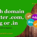 Which domain is better .com, .org or .in?