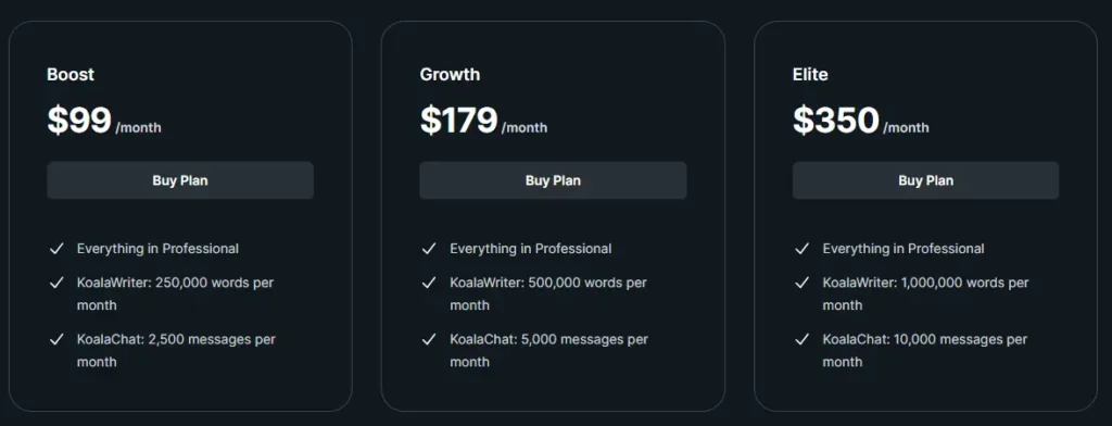 koala price