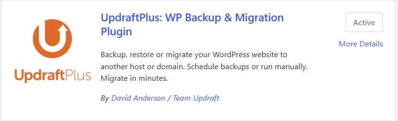 UpdraftPlus