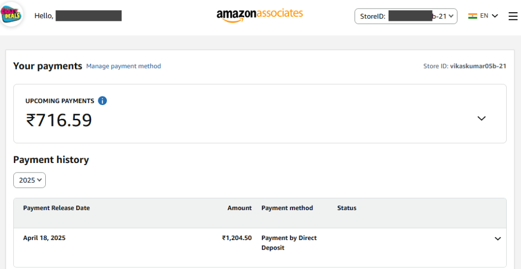 karan rajput kk amazon income proof