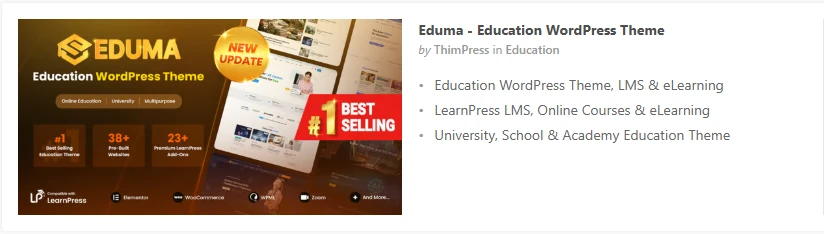 Eduma - Education WordPress Theme