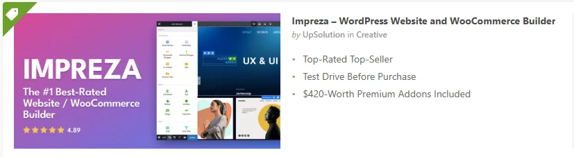 Impreza – WordPress Website and WooCommerce Builder