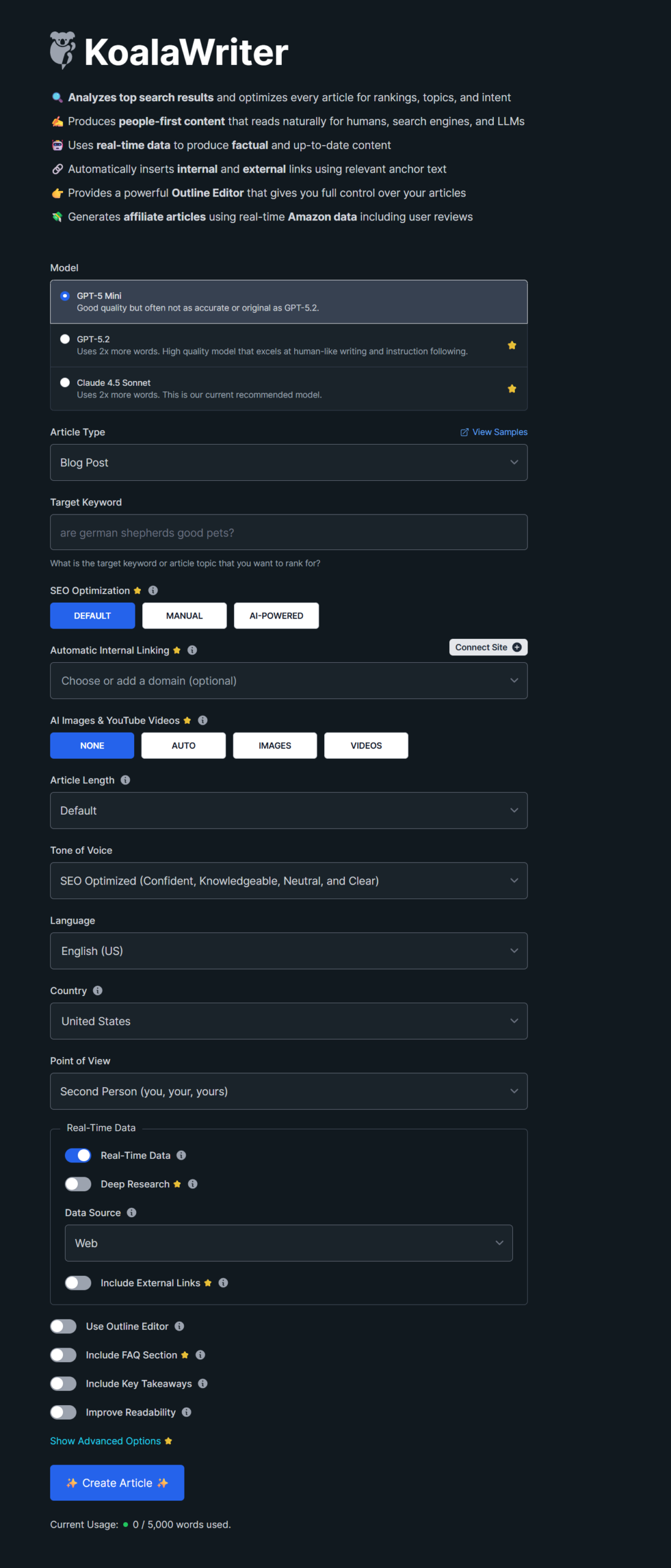 KoalaWriter interface