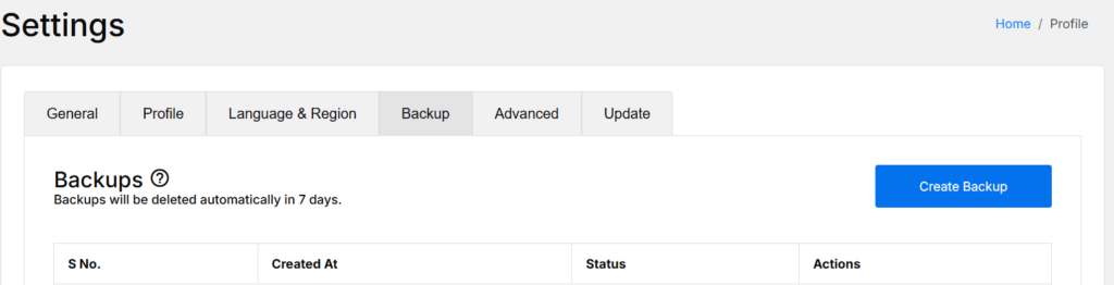 larapush backup