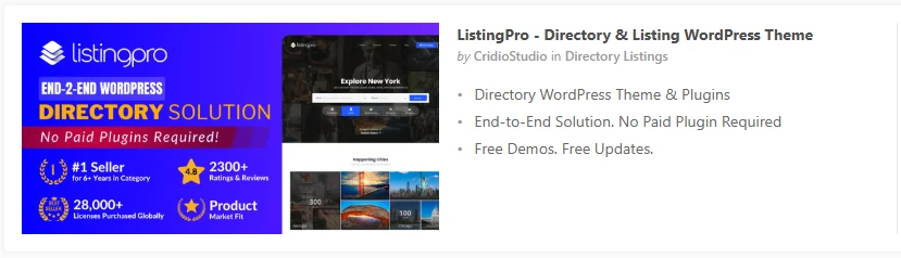 ListingPro - Directory & Listing WordPress Theme