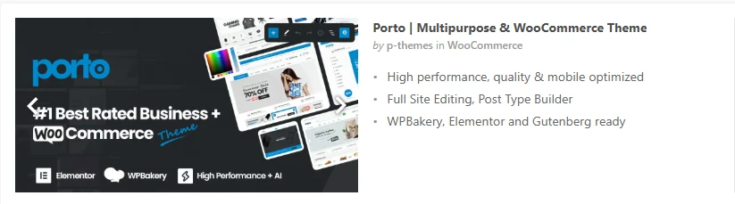 Porto | Multipurpose & WooCommerce Theme