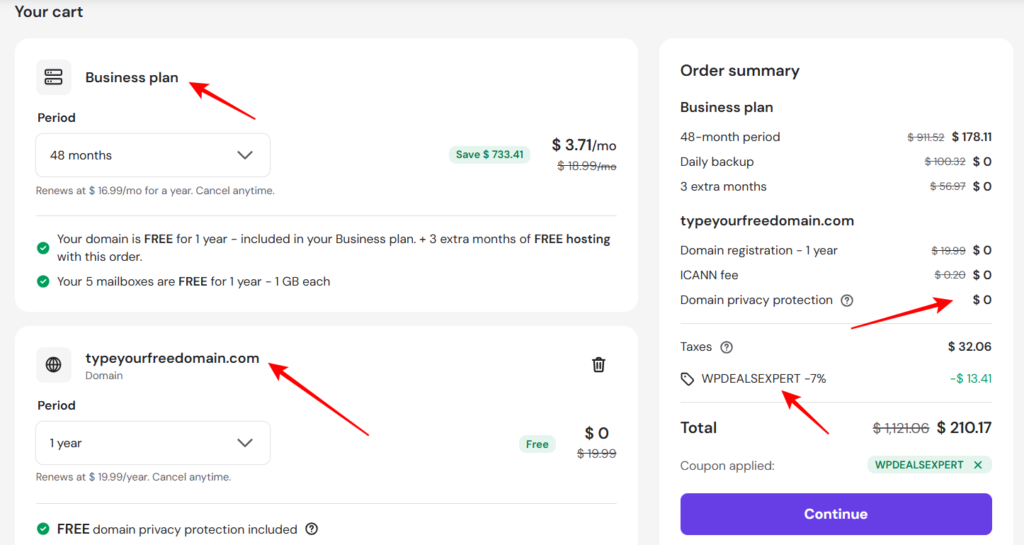 Review Your Cart and Apply Coupon Code