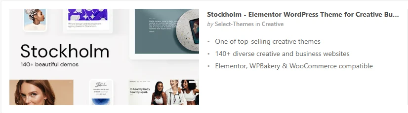 Stockholm - Elementor WordPress Theme for Creative Business & WooCommerce