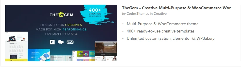 TheGem - Creative Multi-Purpose & WooCommerce WordPress Theme