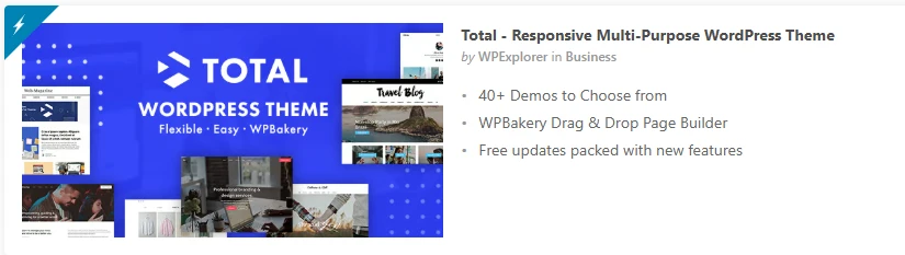 Total - Responsive Multi-Purpose WordPress Theme