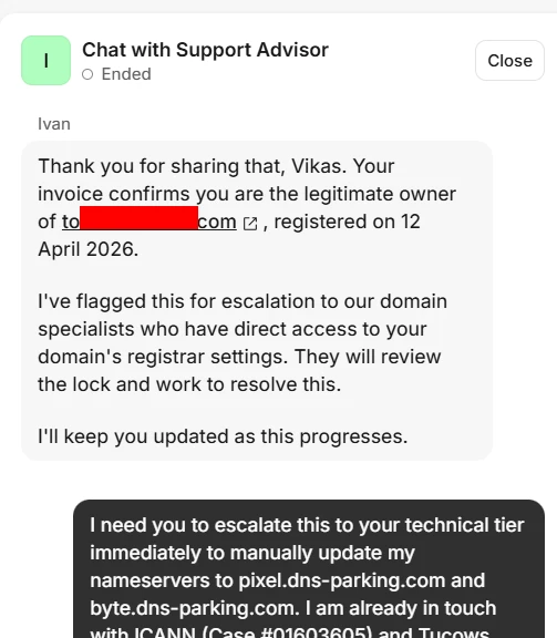 Shopify Chat Transcript 