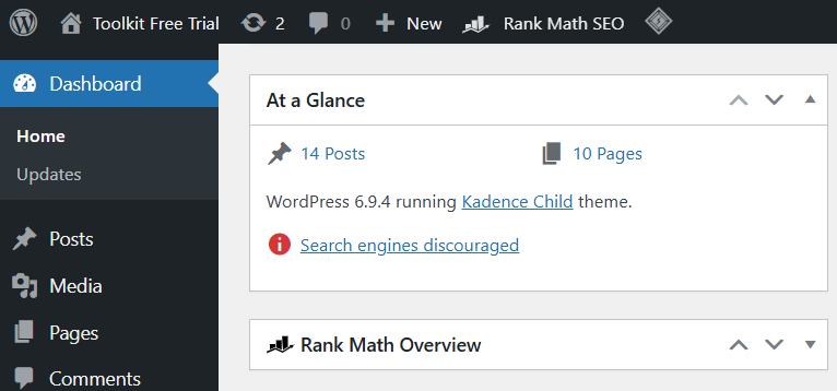 post and page details