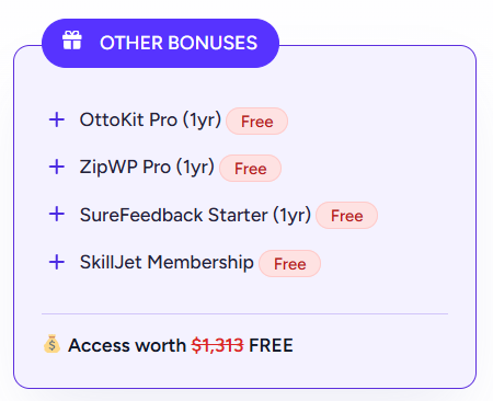 WP Spectra OTHER BONUSES